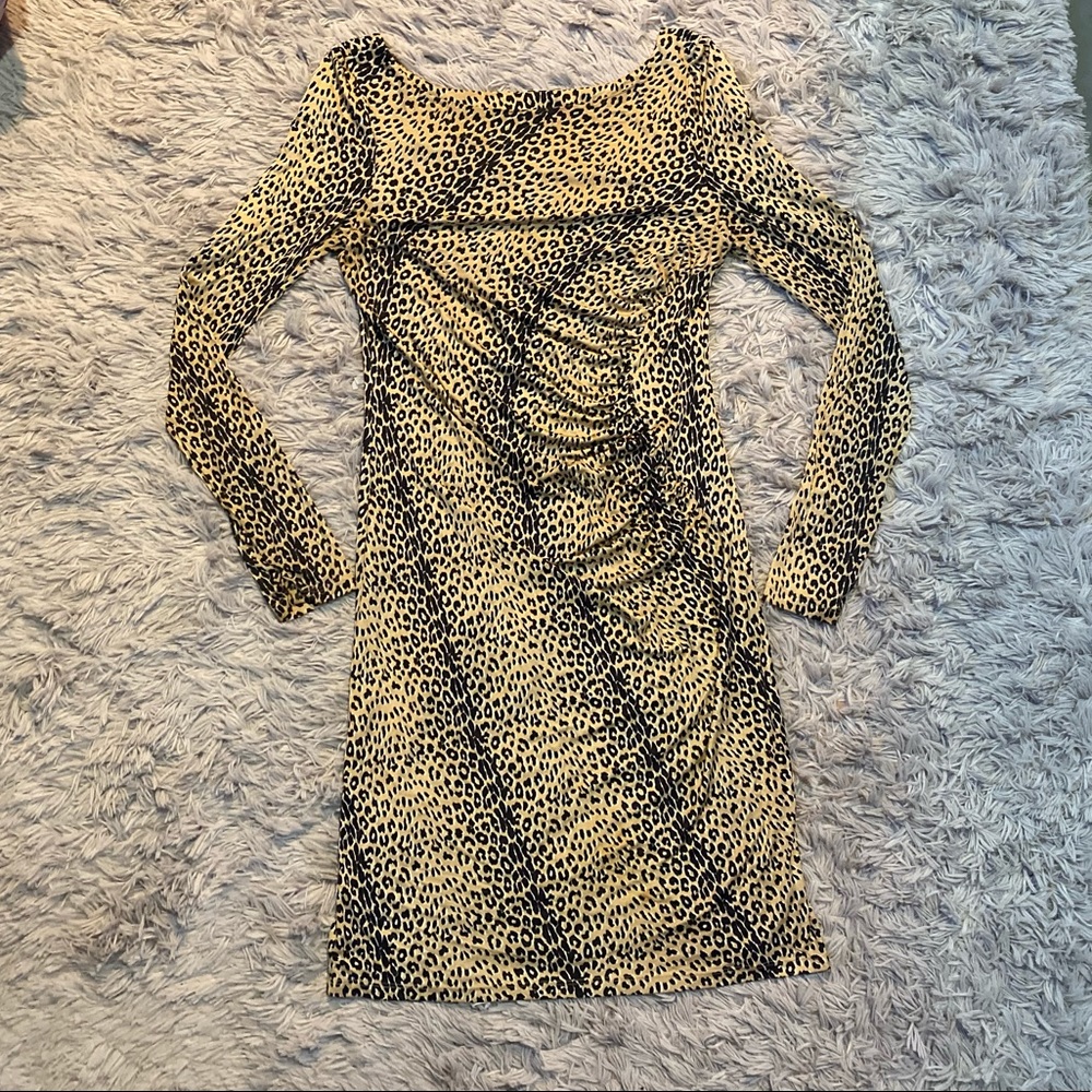 LK Bennett cheetah print dress